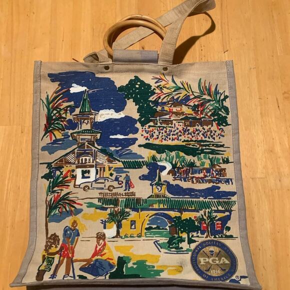 Vintage PGA Golf Canvas Tote Bag - Picture 3 of 5
